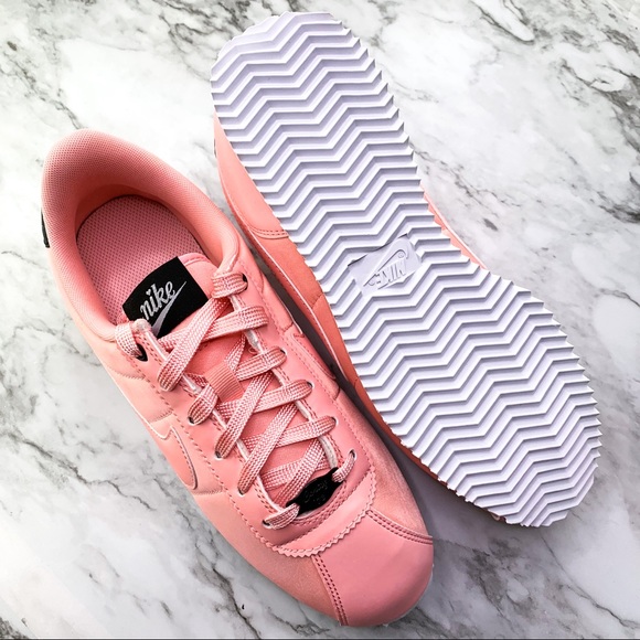 Nike Cortez Pink Coral Silk Valentines Sneaker - Picture 5 of 7